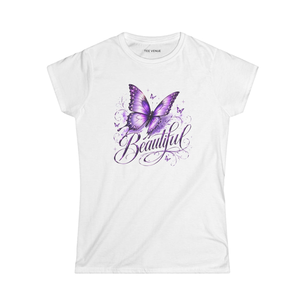 Beautiful Purple Butterfly Women's Tee