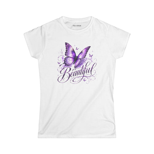 Beautiful Purple Butterfly Women's Tee