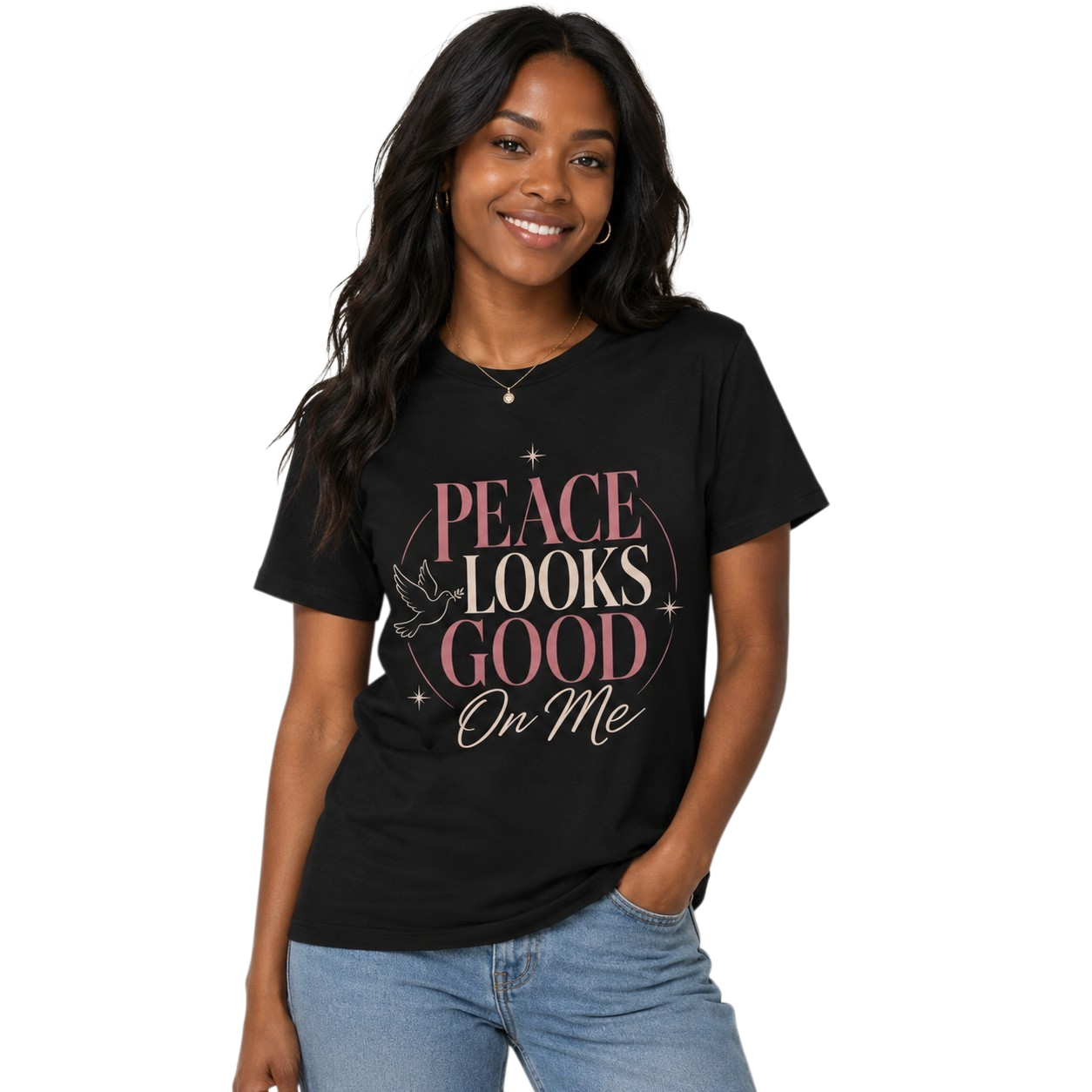 Peace Looks Good On Me Tee